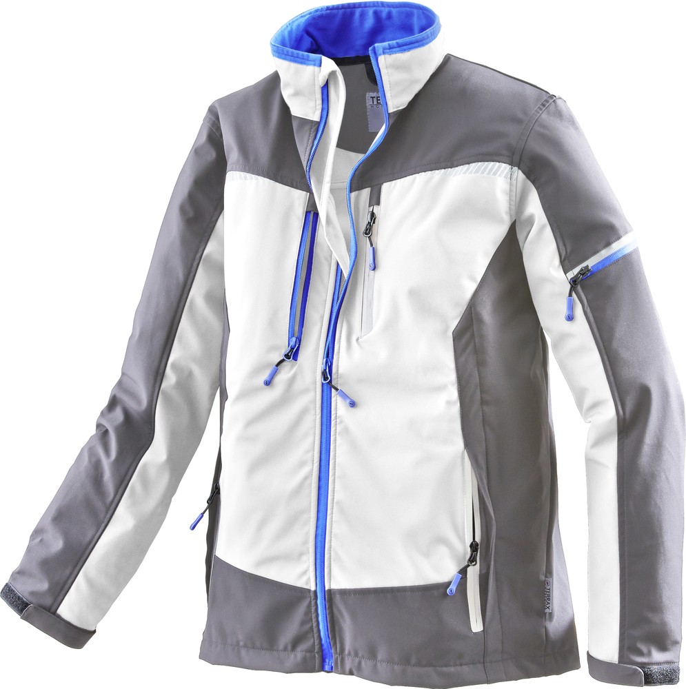 TerraxWorkwearSoftshelljackeWeiRoyal