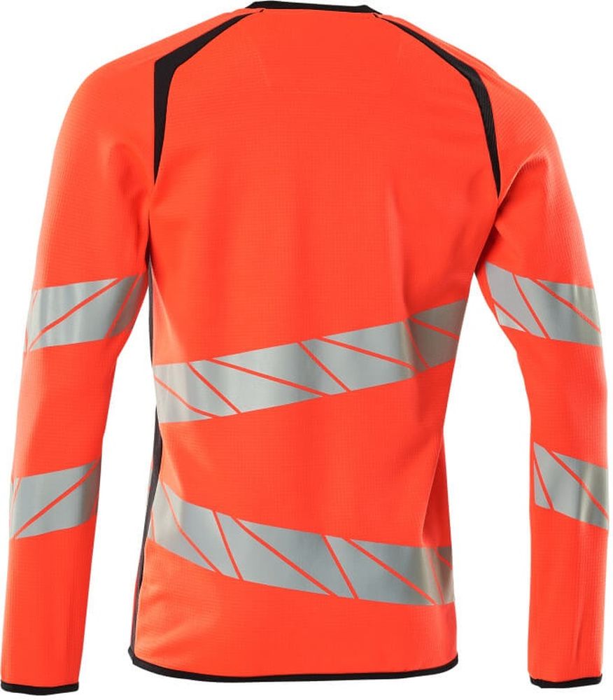 MascotSweatshirtAccelerateSafe19084-781Hi-visRotSchwarzblau-XXL