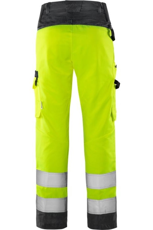 FristadsHighVisGreenHoseDamenKl22642GPLUWarnschutz-GelbSchwarz