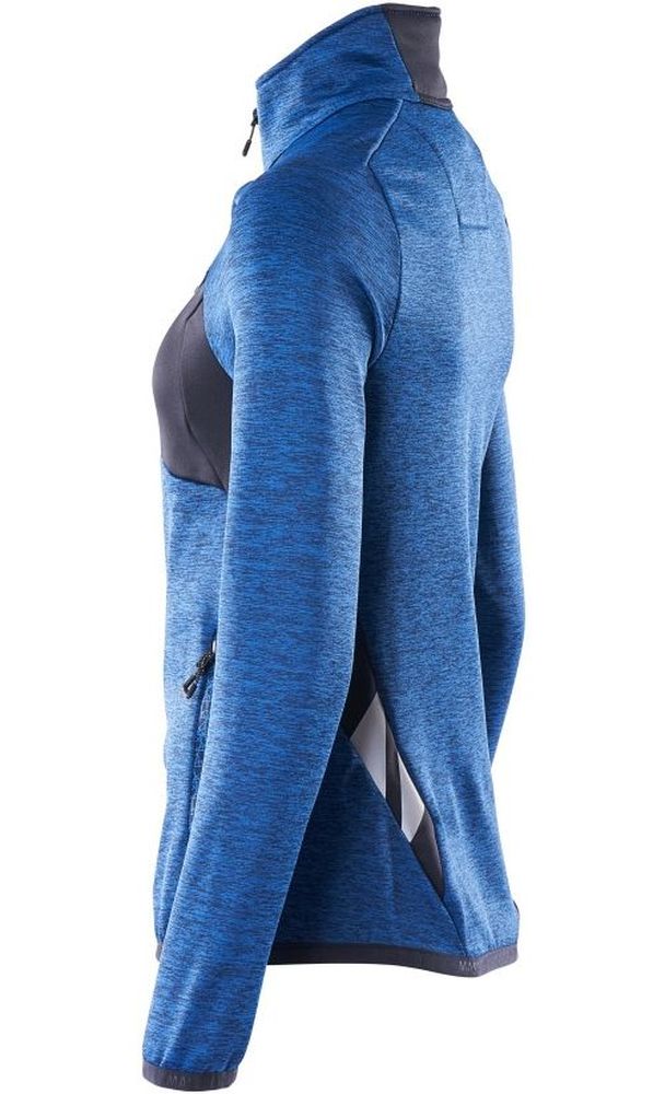 MascotDamenFleecepullovermitReiverschlussAccelerate18153-316AzurblauSchwarzblau-XXL