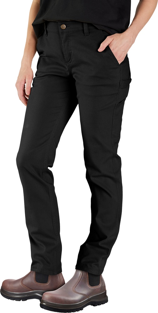 CarharttDamenHoseRelaxedFitCanvasWorkPant105113Black-W14REG