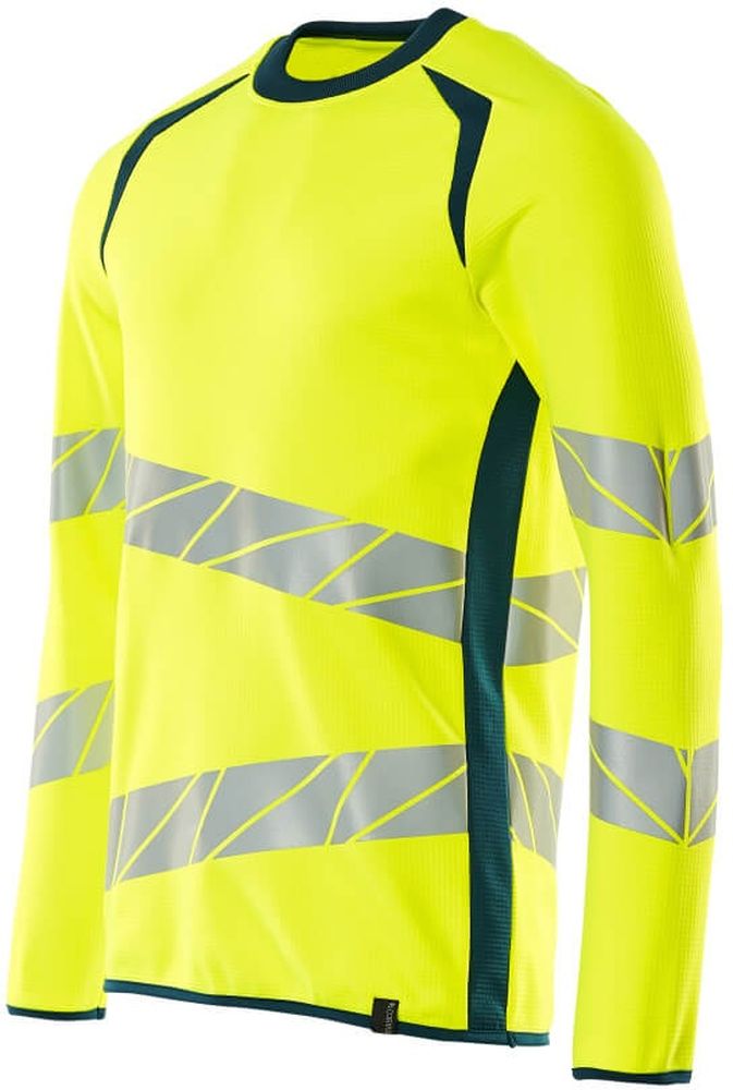 MascotSweatshirtAccelerateSafe19084-781Hi-visGelbDunkelpetroleum-XXL