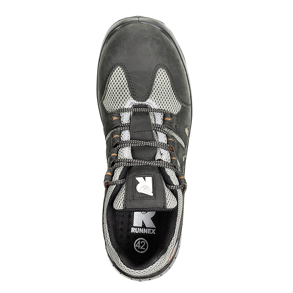 RUNNEXS1-SicherheitshalbschuhTeamStarSchwarzGrau