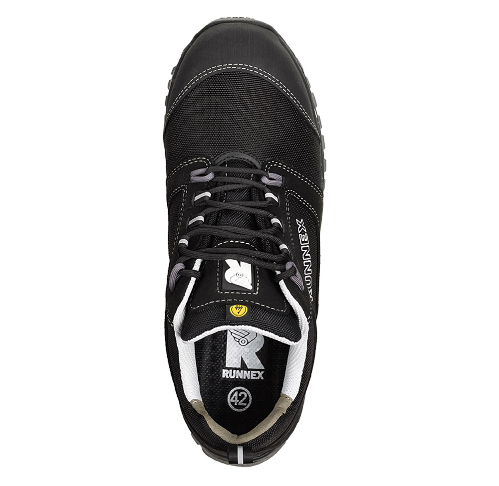 RUNNEXS3-ESD-SicherheitshalbschuhLightStarSchwarzWeiGrau