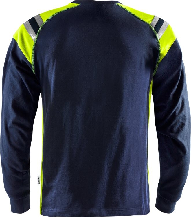 FristadsLongsleeveFlamestatT-ShirtLangarm7072TFLHMarineblau
