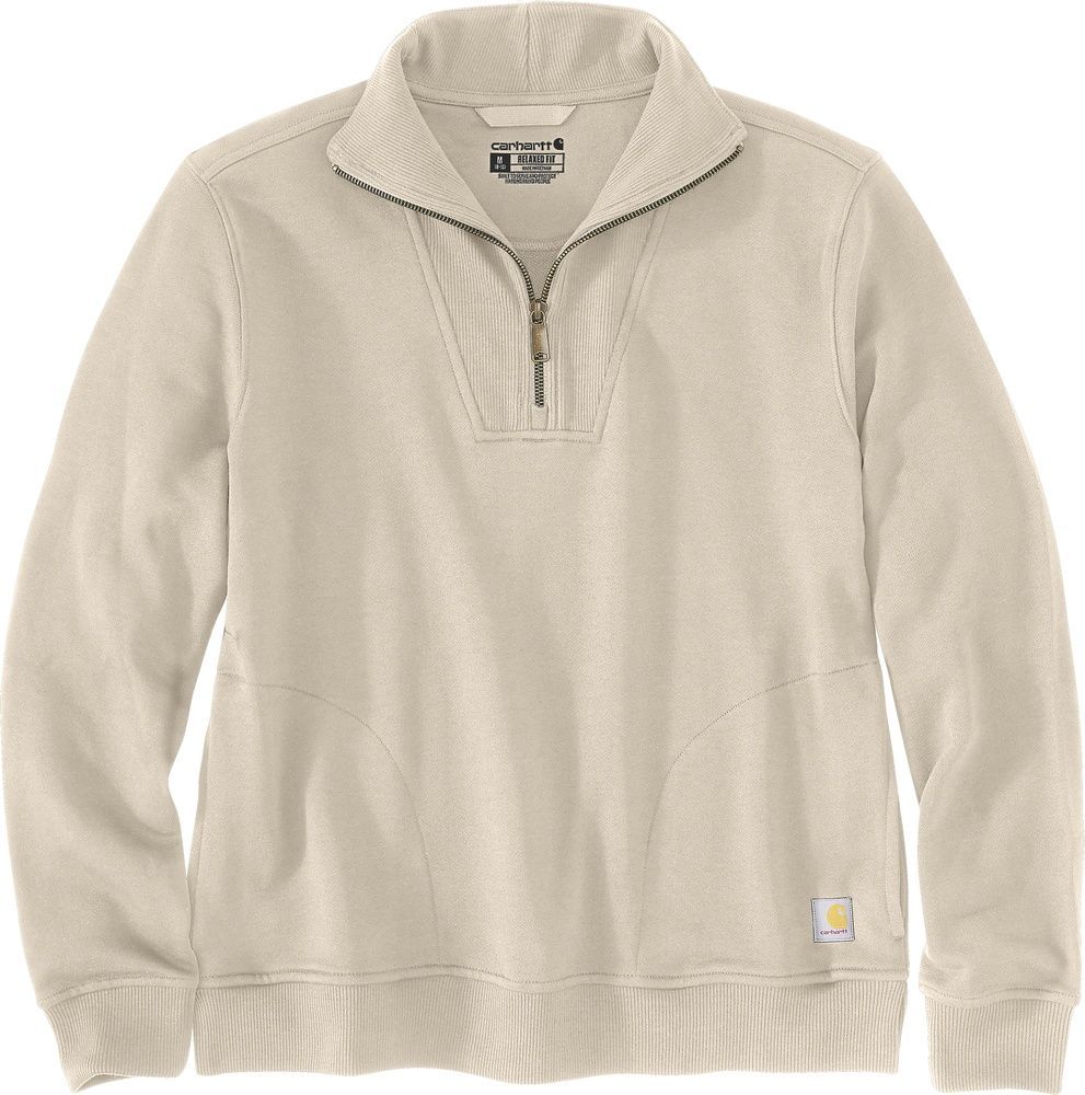 CarharttDamenFiberSeriesHalf-ZipSweatshirt106451OatMilk-XS