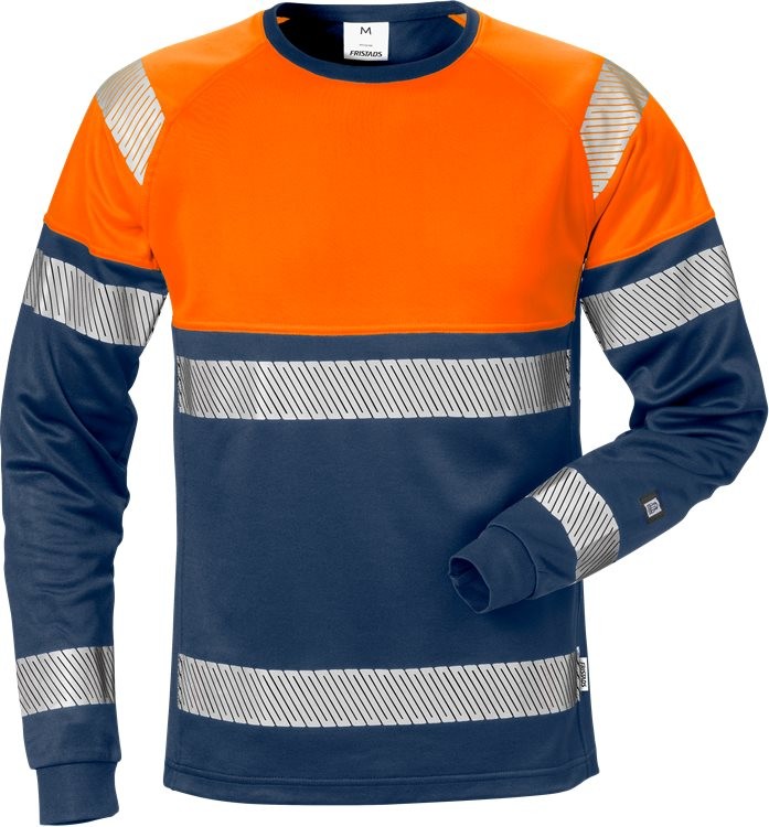 FristadsWarnschutzT-ShirtHighVisT-ShirtLangarmKl17519THVWarnschutz-OrangeMarine