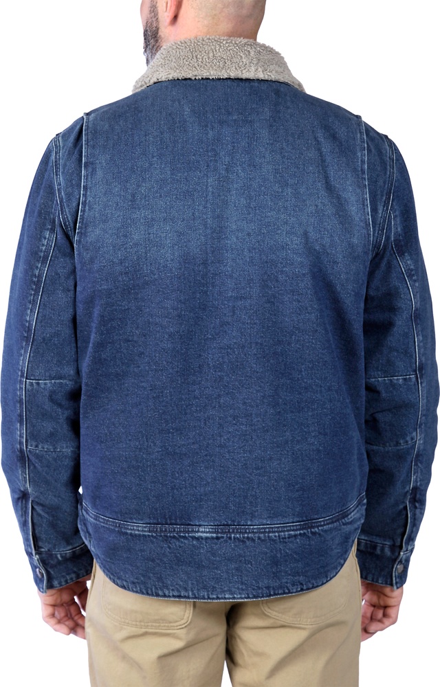 CarharttRelaxedFitDenimSherpa-LinedJacket106323Beech-S