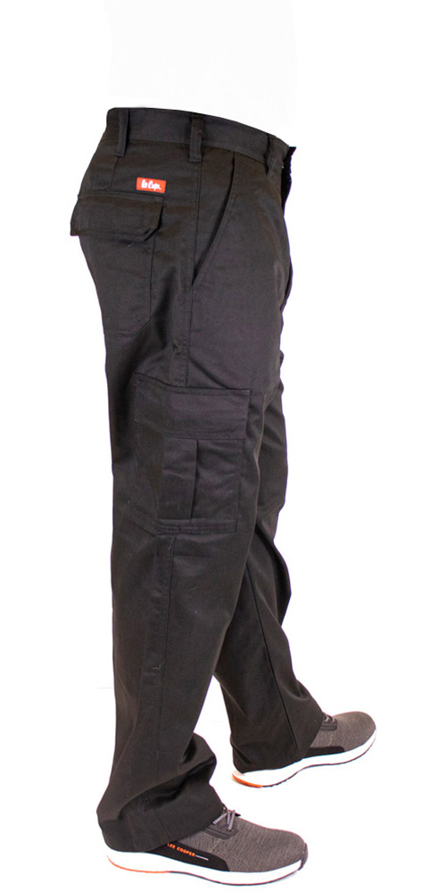 LeeCooperHoseLCPNT205MensWorkwearCargoTrouserBlack-W40-L31