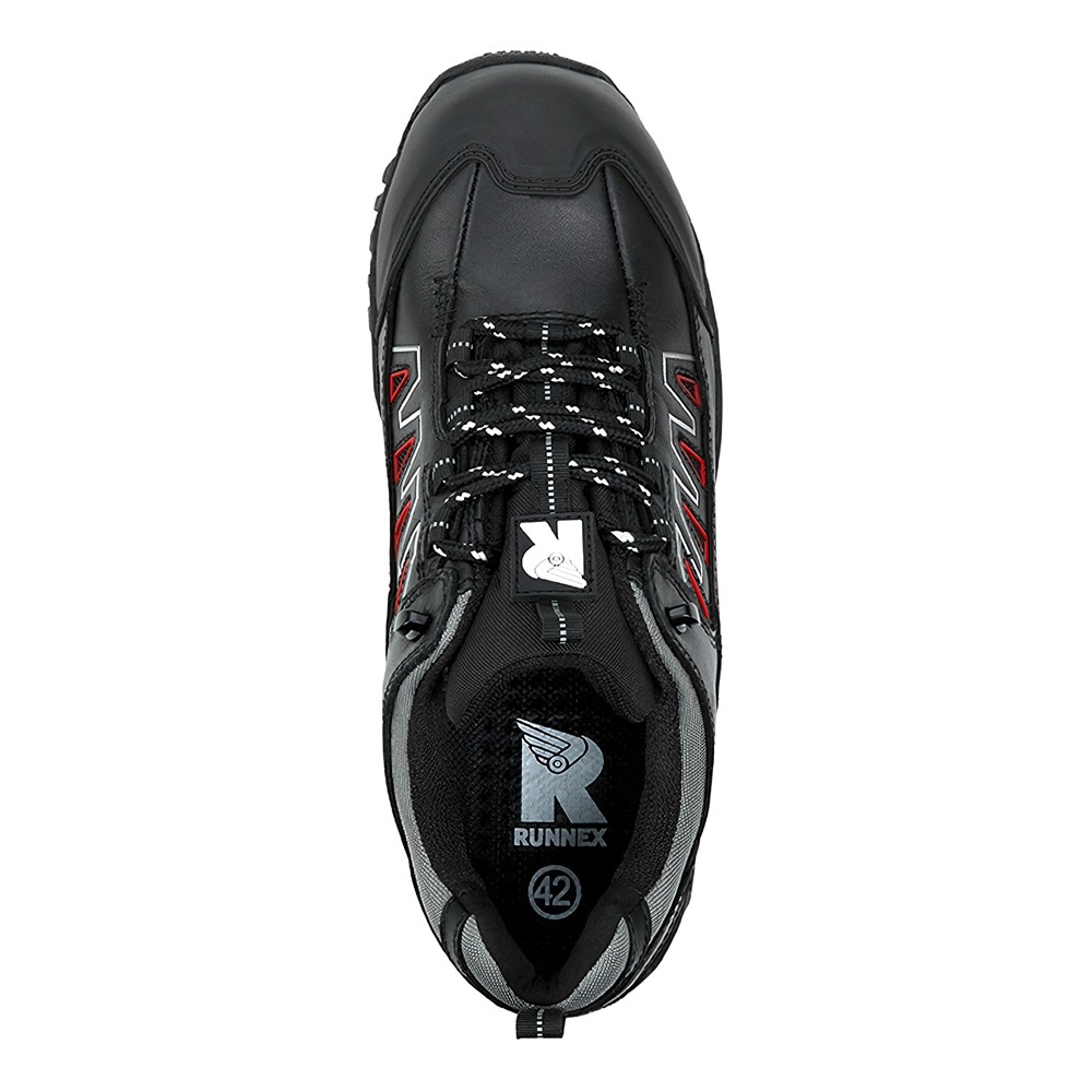 RUNNEXS3-SicherheitshalbschuhLightStarSchwarzRot