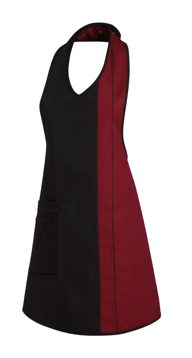 LeiberDamenLatzschrze1125401021SchwarzBordeaux