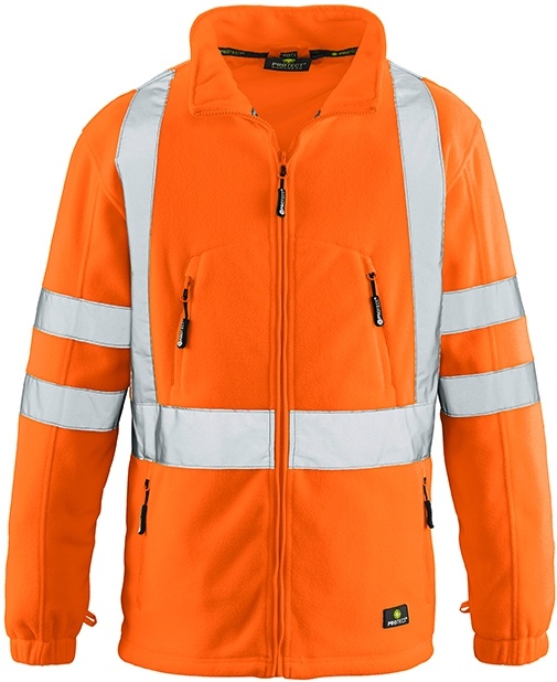 4PROTECTWarnschutz-FleecejackeSeattle3460Leuchtorange-XS