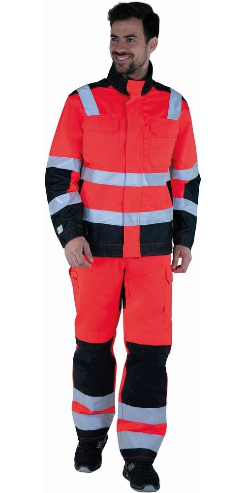 LafontKittelUnisexLux3FLACPHi-VisRedBlack-XS