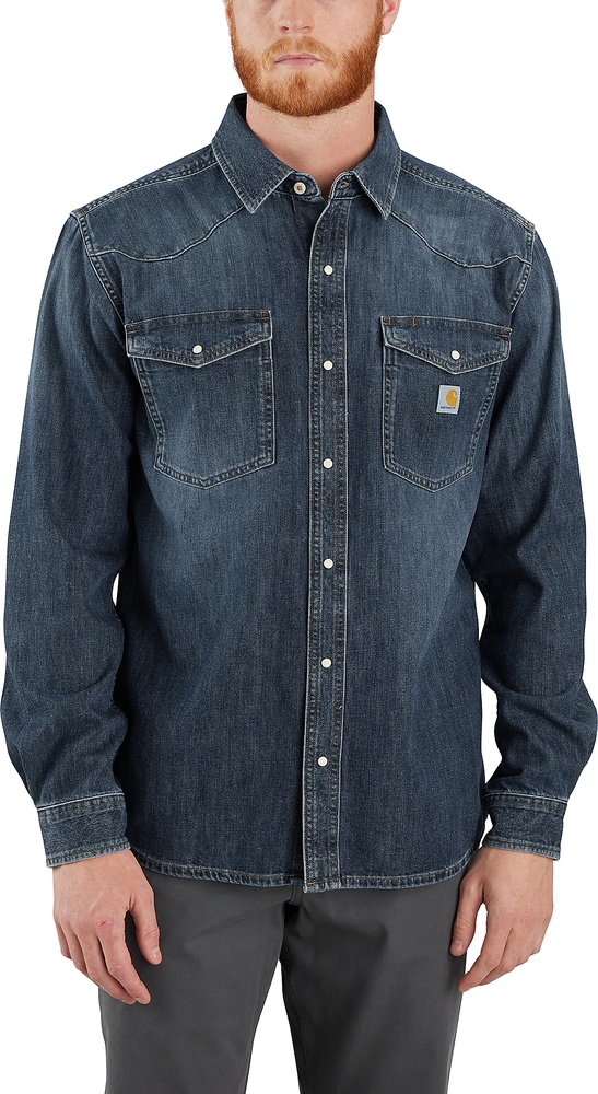 CarharttLongsleeveDenimLSSnapFrontShirt106429Wyatt-M