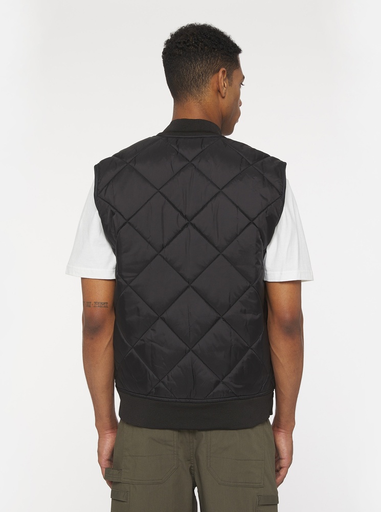 DickiesBoxershortDiamondQuiltedVestDK0A4YKVBlack-S