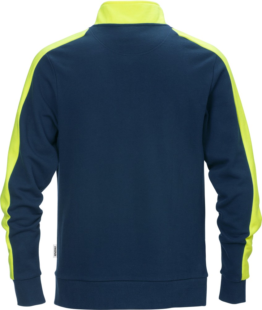 FristadsSweatshirtmitkurzemReiverschluss7449RTSMarineblau-4XL