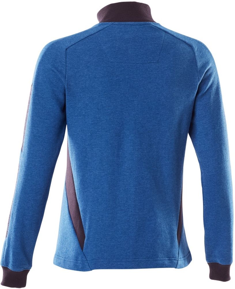 MascotDamenSweatshirtmitReiverschlussAccelerate18494-962AzurblauSchwarzblau-XXL