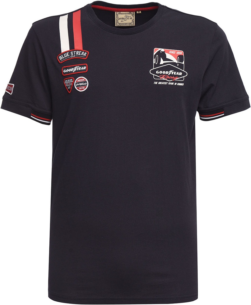 GoodyearLantanaT-ShirtBlackRedWhite-M