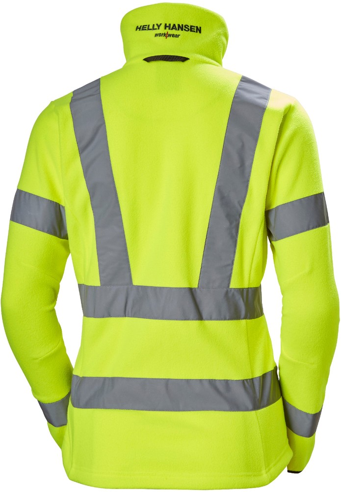 HellyHansenDamenFleecejackeLunaHiVisFleeceJacketYellow-3XL