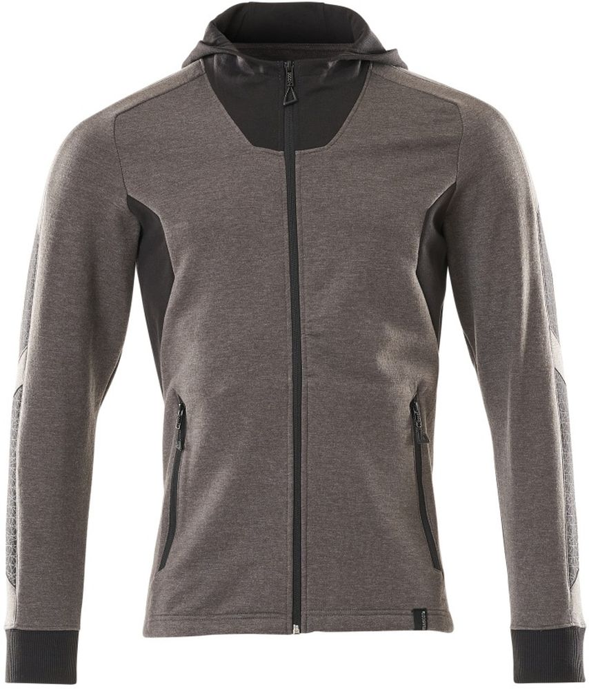 MascotKapuzensweatshirtmitReiverschlussAccelerate18584-962DunkelanthrazitSchwarz-XXL