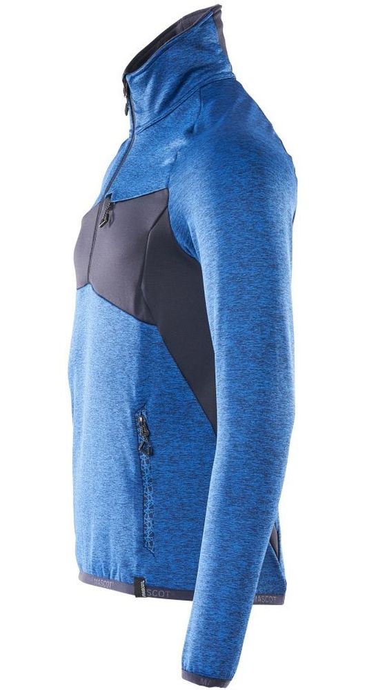 MascotFleecepullovermitkurzemReiverschlussAccelerate18003-316AzurblauSchwarzblau-XXL