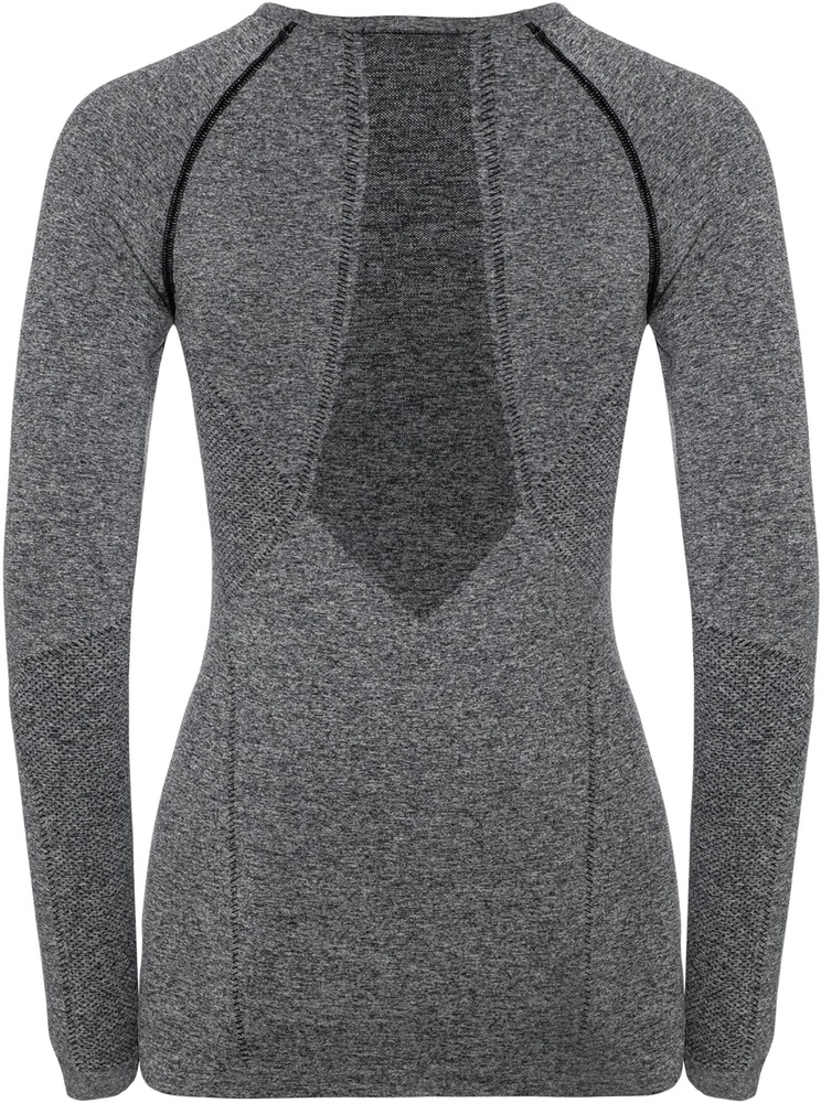 OdloDamenSuwTopCrewNeckLong-SleevePerformanceLight188001GreyMelange-XS