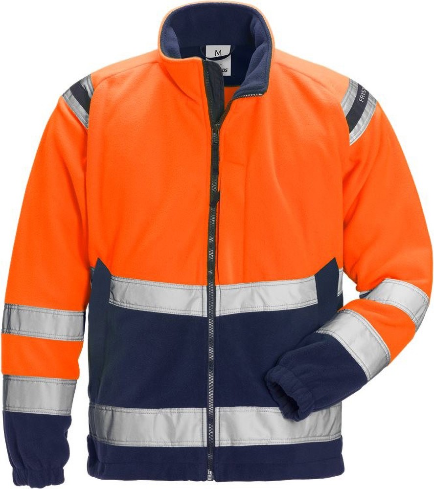 FristadsWarnschutz-JackeHighVisFleecejackeKl34041FEWarnschutz-OrangeMarine-XS