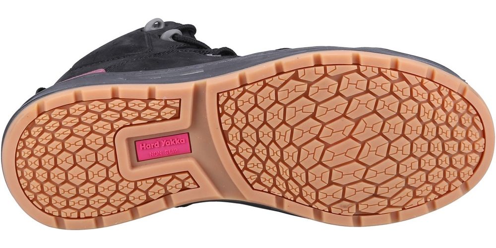 HardYakkaDamenSicherheitsschuhe3056LaceZipBootS1PY60333Black-36UK3EU36