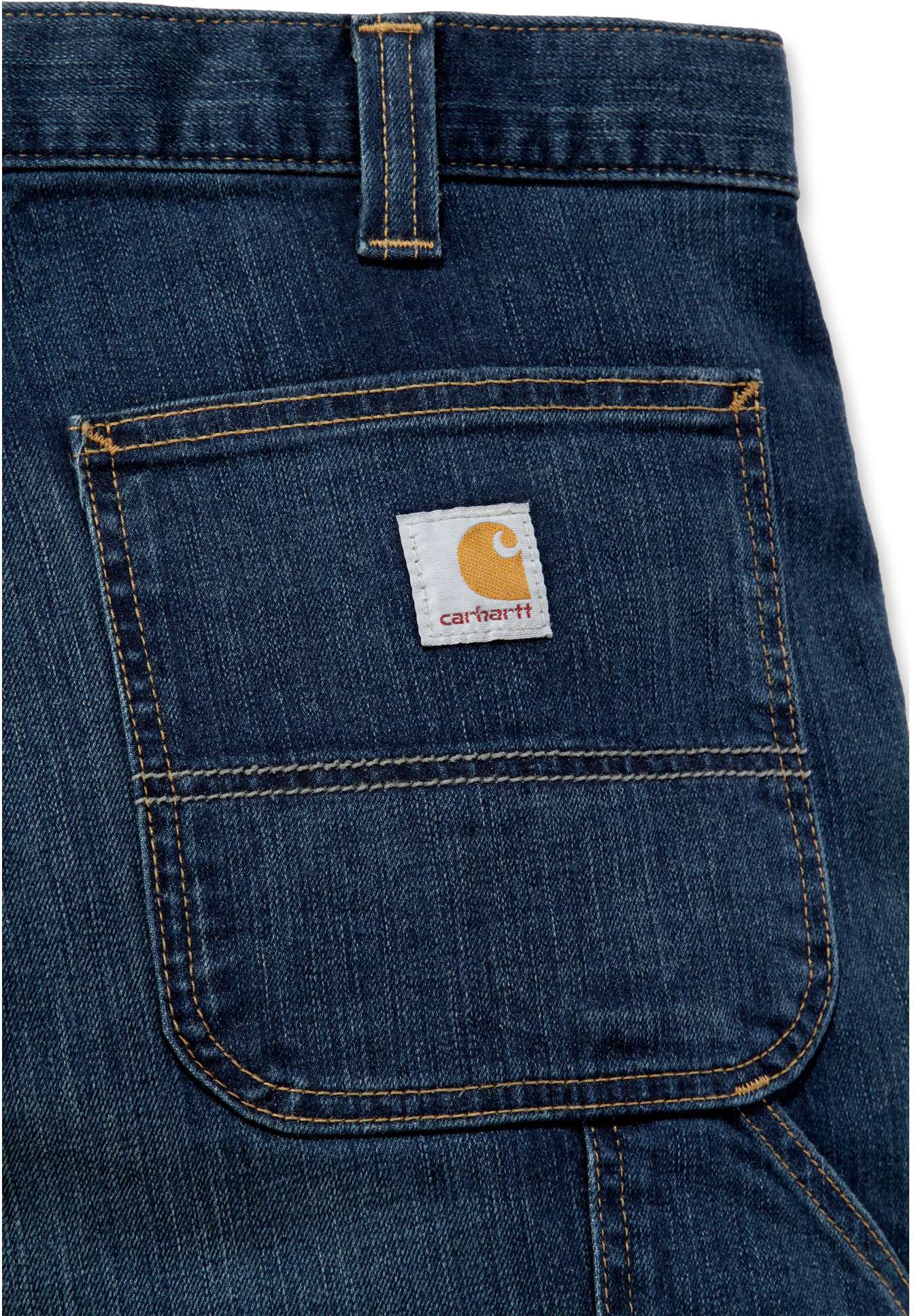 CarharttHerrenJeansRuggedFlexRelaxedDungareeJeanLightBlueChambray