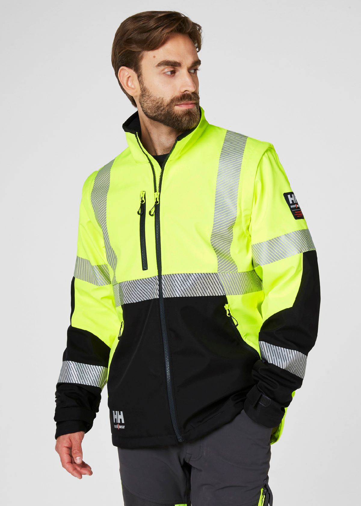 HellyHansenJacke74272IcuSoftshellJacket369EN471YellowBlack