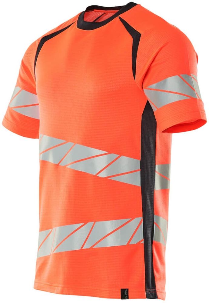 MascotT-ShirtAccelerateSafe19082-771Hi-visRotSchwarzblau-XXL