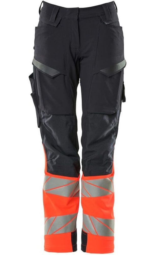 MascotDamenHosemitKnietaschenAccelerateSafe19178-511SchwarzblauHi-visRot-C3476