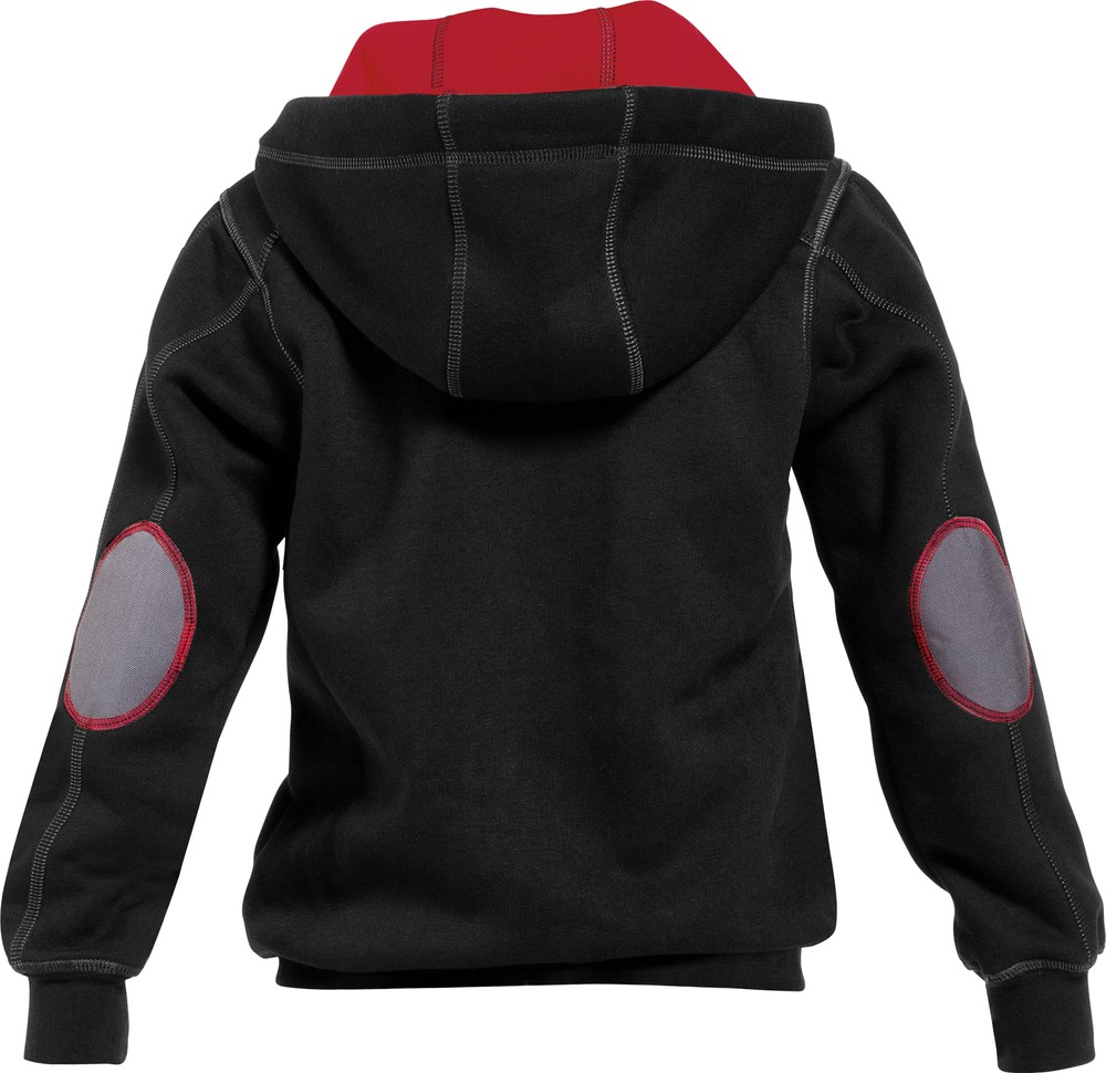 DassyKapuzensweatshirtmitlangemReiverschlussWatsonKidsCOPES80SchwarzRot