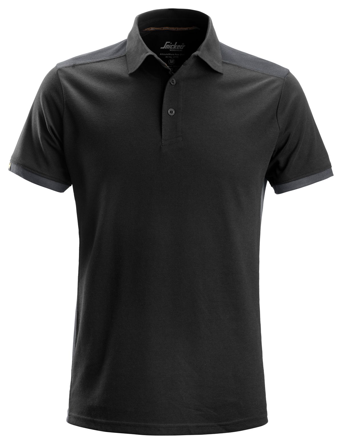SnickersAllroundWorkPoloshirtSchwarz-Stahlgrau
