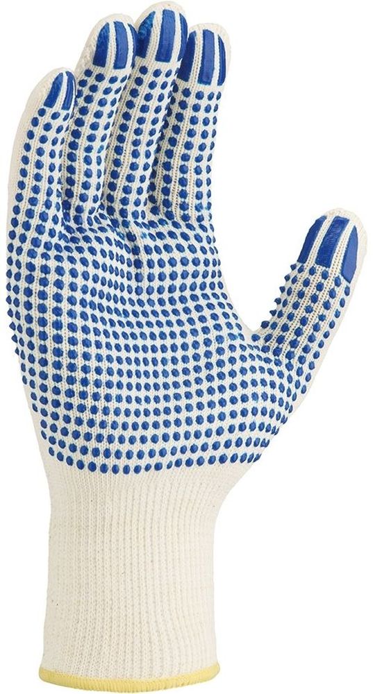 teXXorMittelstrick-HandschuheBaumwolleNylon12Stck1943WeiBlaueNoppen-7