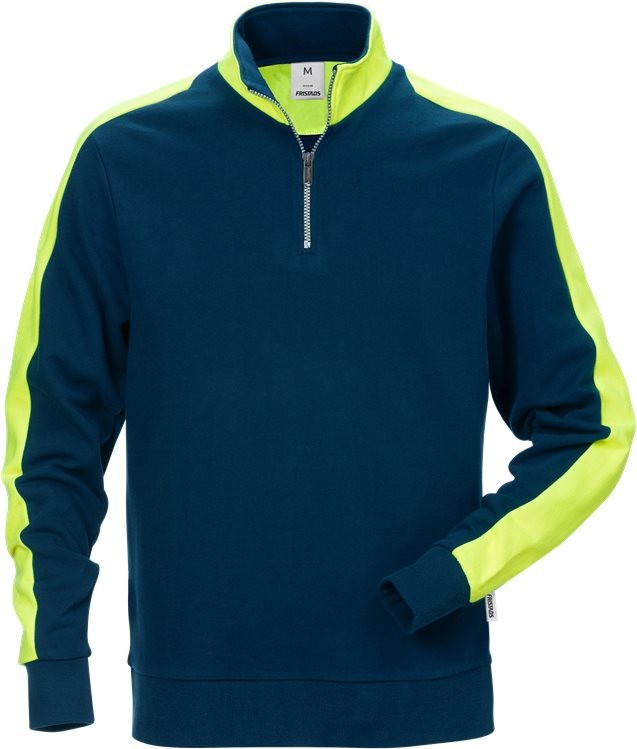 FristadsSweatshirtmitkurzemReiverschluss7449RTSMarineblau