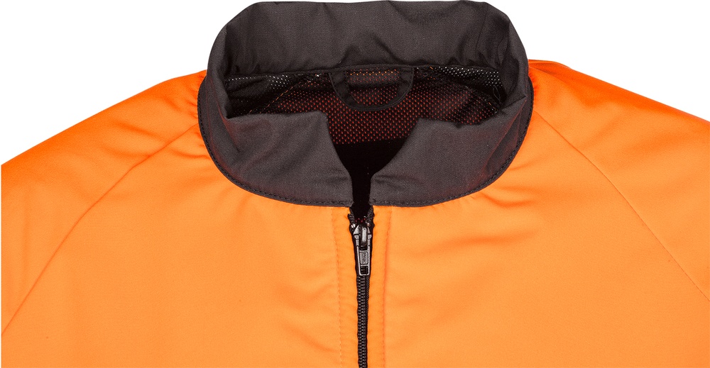 SIPBaseProArbeitsjackeSchnittschutzjackeEN381-11Klasse11RJ1NeonorangeAnthrazitgrau-3XL
