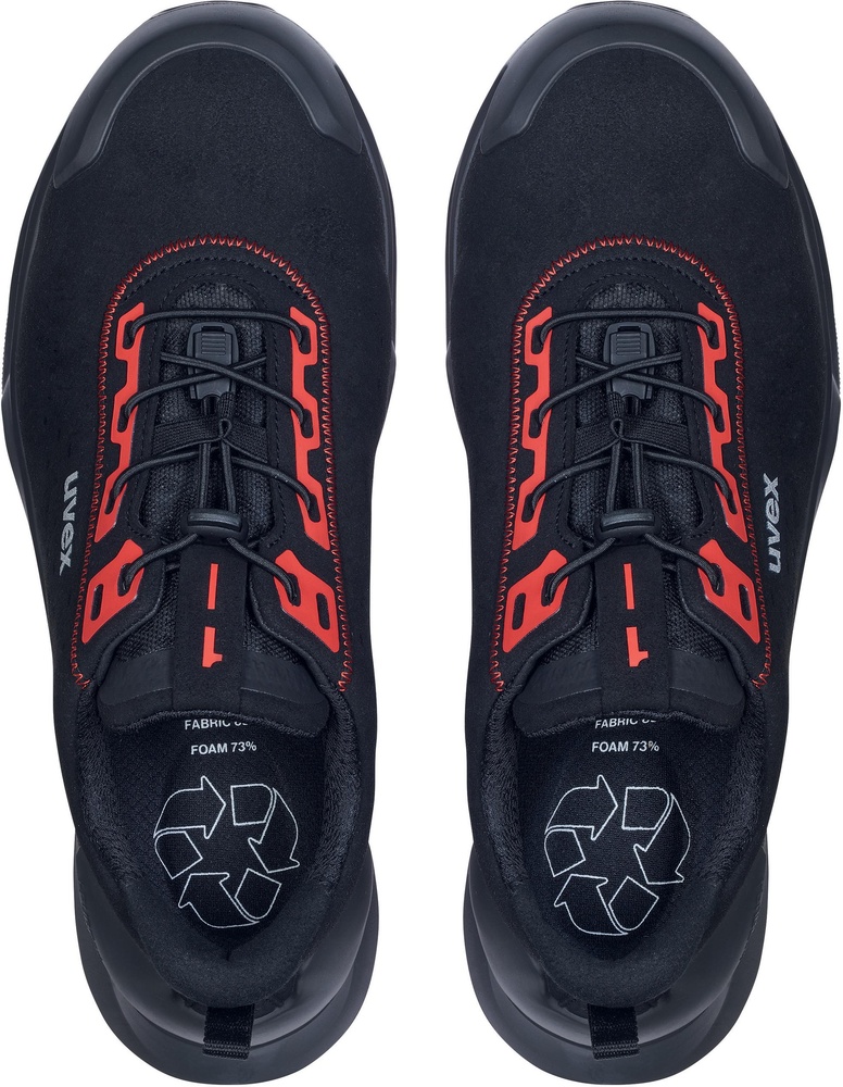 UvexSicherheits-Halbschuhe1X-CraftS3LSR68032SchwarzRot-35Weite11