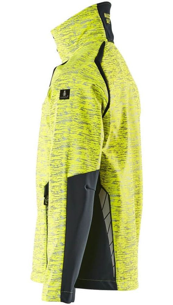 MascotSoftshellJackeAccelerateSafe19202-291Hi-visGelbSchwarzblau-XXL