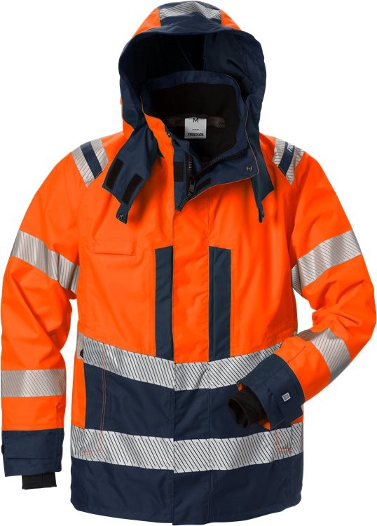 FristadsHighVisAirtechAuenjackeKl34515GTTWarnschutz-OrangeMarine