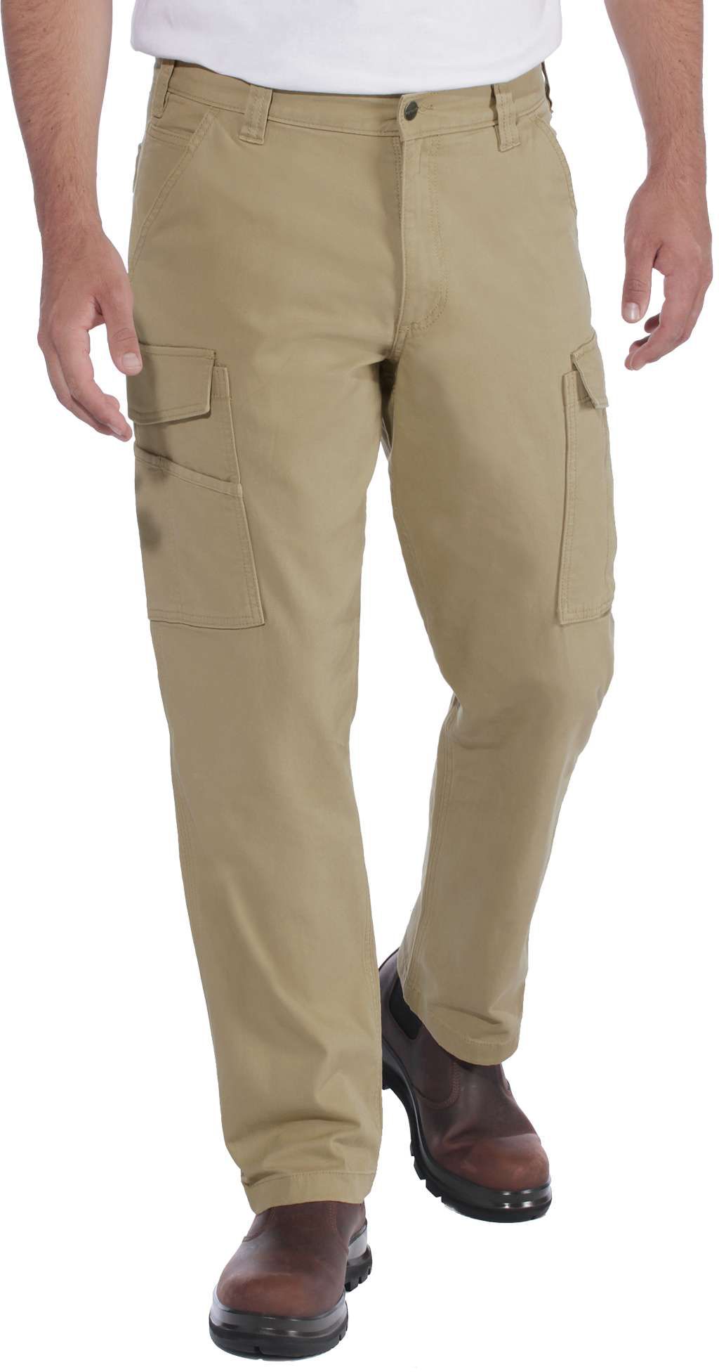 CarharttHerrenHoseRuggedFlexRigbyCargoPantDarkKhaki
