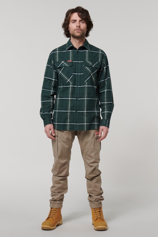 HardYakkaT-ShirtCoreFlannelShirtG07752Green-S