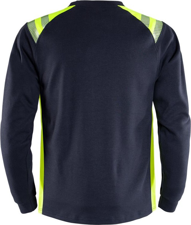 FristadsLongsleeveFlamestatLangarm-T-Shirt7360TFLMarineWarnschutz-Gelb