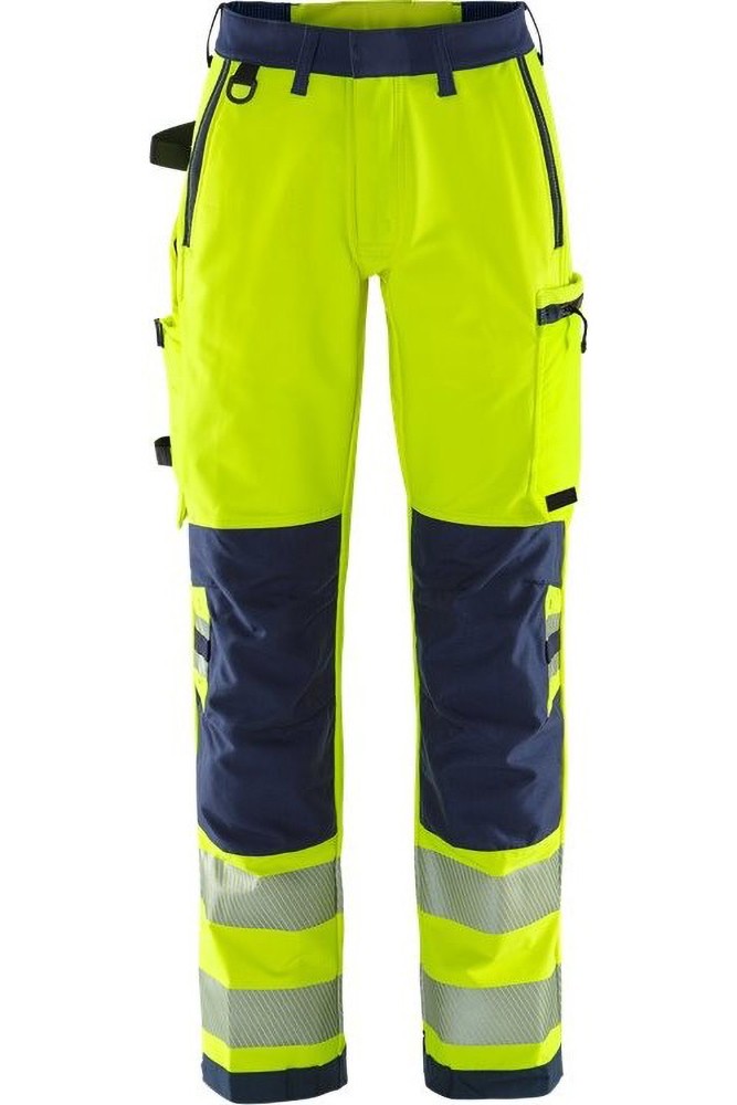FristadsHighVisGreenStretchhoseDamenKl22665GSTPWarnschutz-GelbMarine