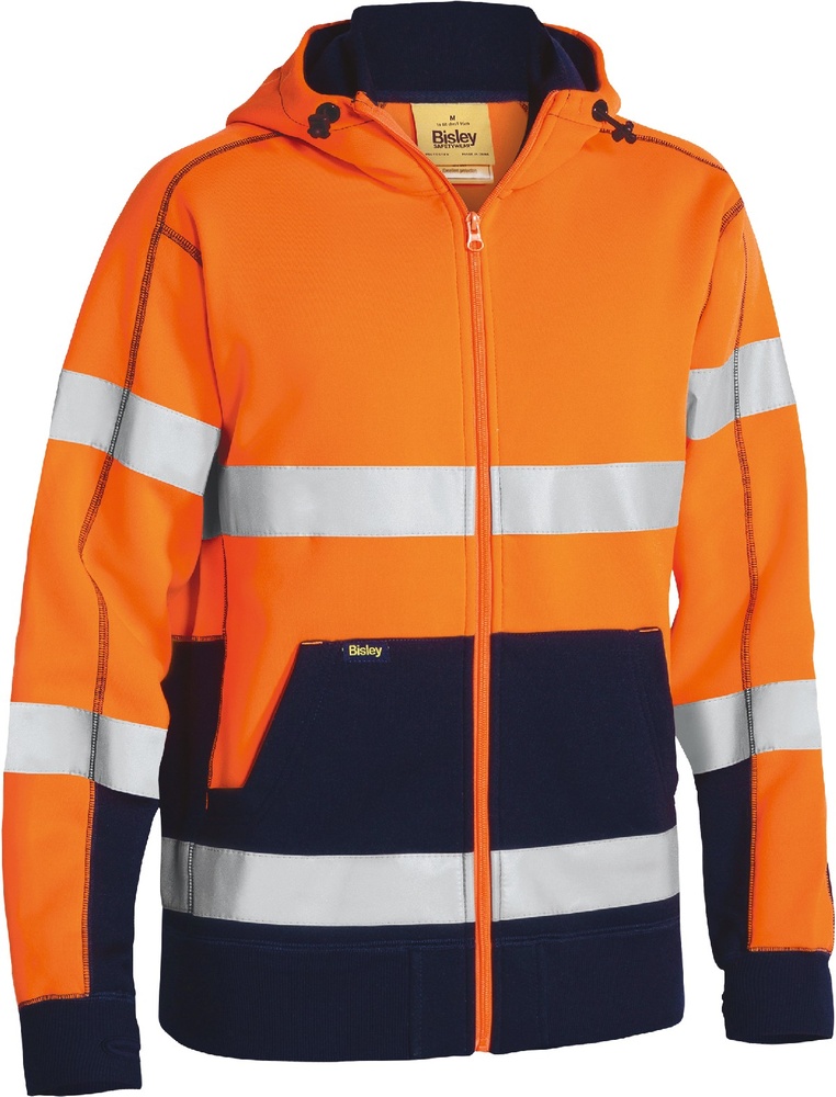 BisleyHoodieTapedHiVisFleeceOrange-L