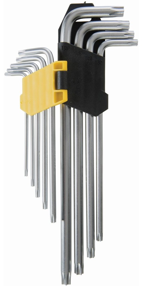 SilverlineSchraubendreherSechskantschlsselT10T50-Profi-Schlssel9-tlgSatzT10T50