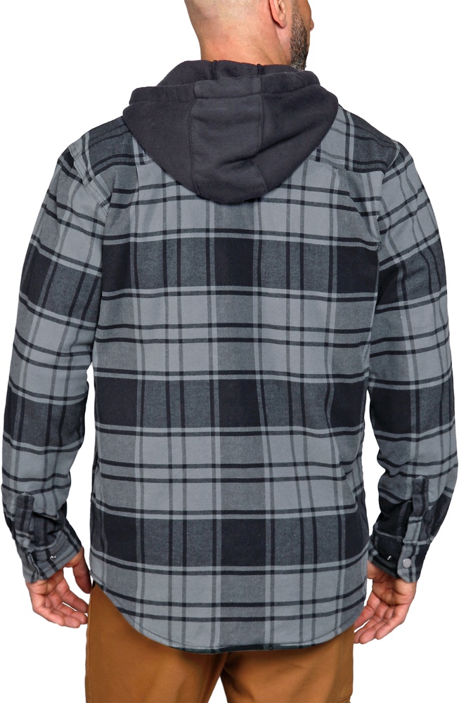 CarharttJackeFlannelFleeceLinedHoodedShirtJacElm-XL