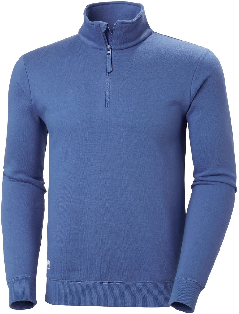 HellyHansenClassicHalfZipSweatshirtStoneBlue-XS