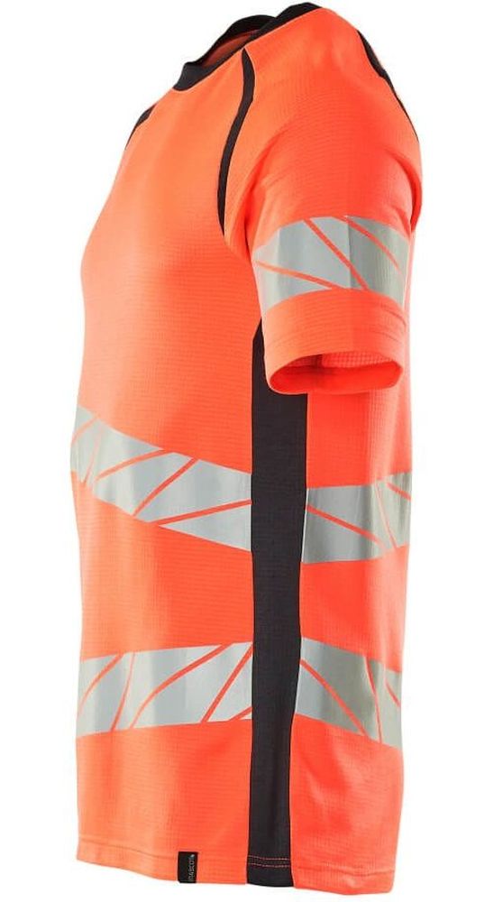 MascotT-ShirtAccelerateSafe19082-771Hi-visRotSchwarzblau-XXL