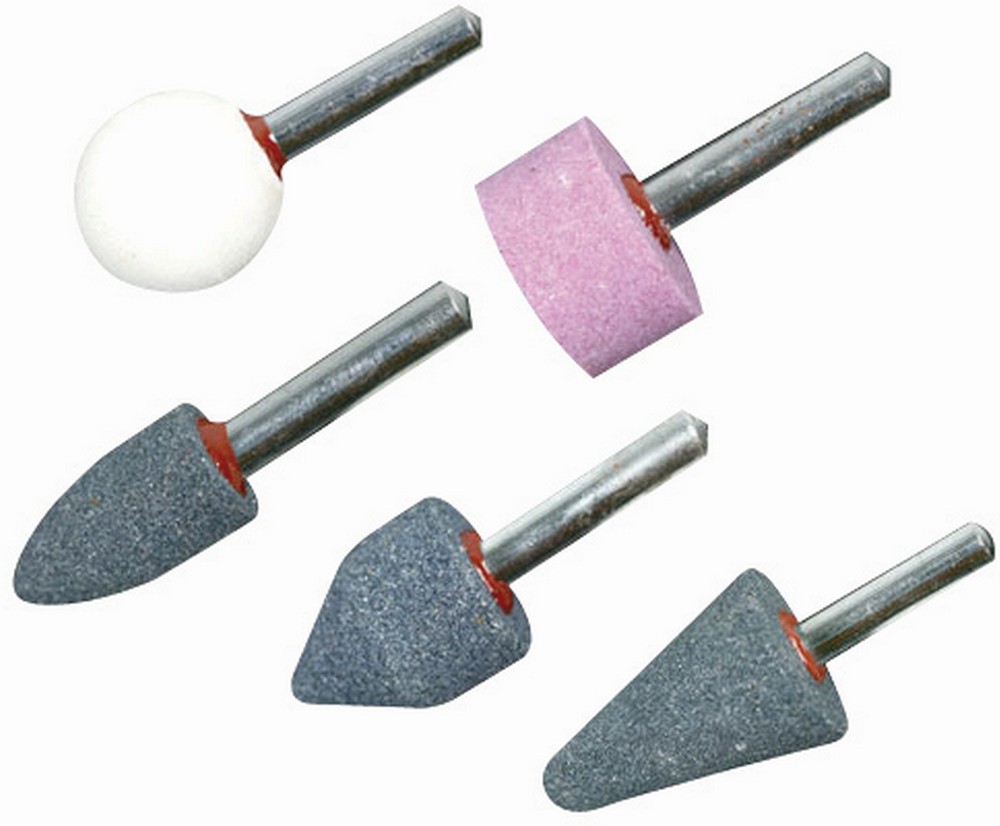 SilverlineSchleifzubehrStein-Schleifstifte5-tlgSatz6-mm-Aufnahmeschaft